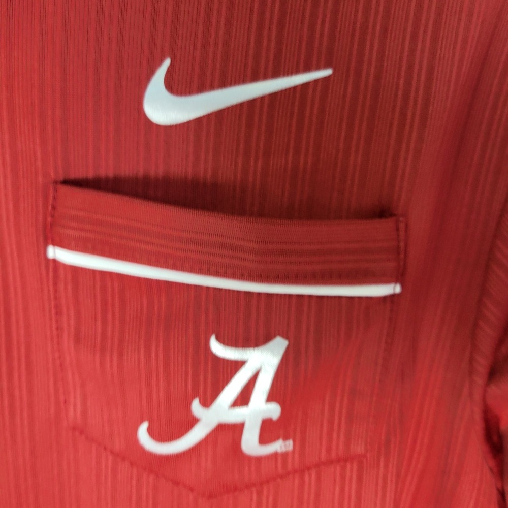 Nike Alabama Crimson Tide Dri-FIT Polo Shirt Mens Red Short Sleeve Pocket M - Picture 2 of 9